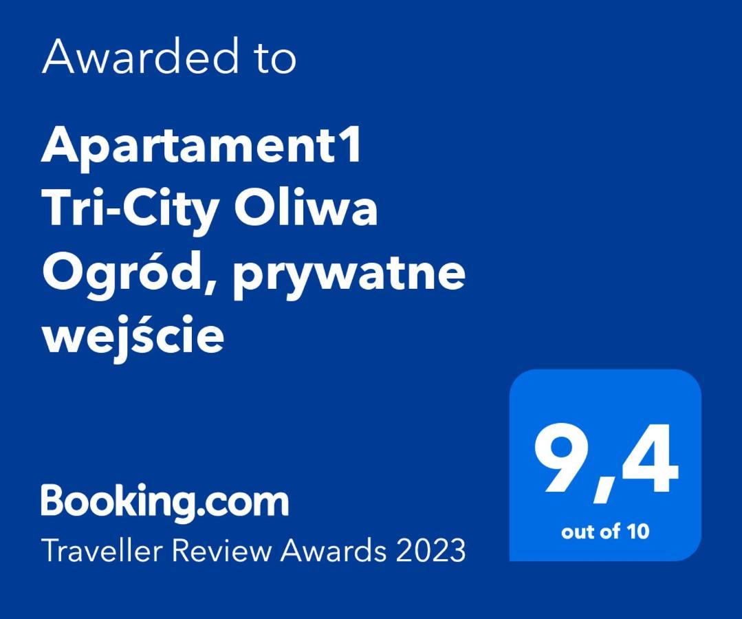 Apartament1 Tri-City Oliwa Ogrod, Prywatne Wejscie Gdansk Exterior photo